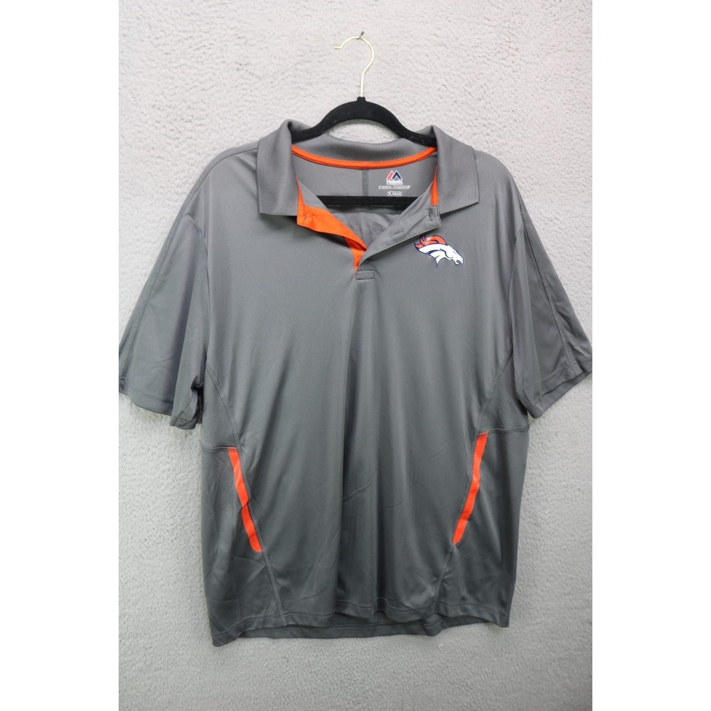 Majestic Men's Denver Broncos Cool Base Short Sleeve Shirt-Size XL-NFL-Football